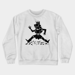 Halloween Candy Unicorn Girl Crewneck Sweatshirt